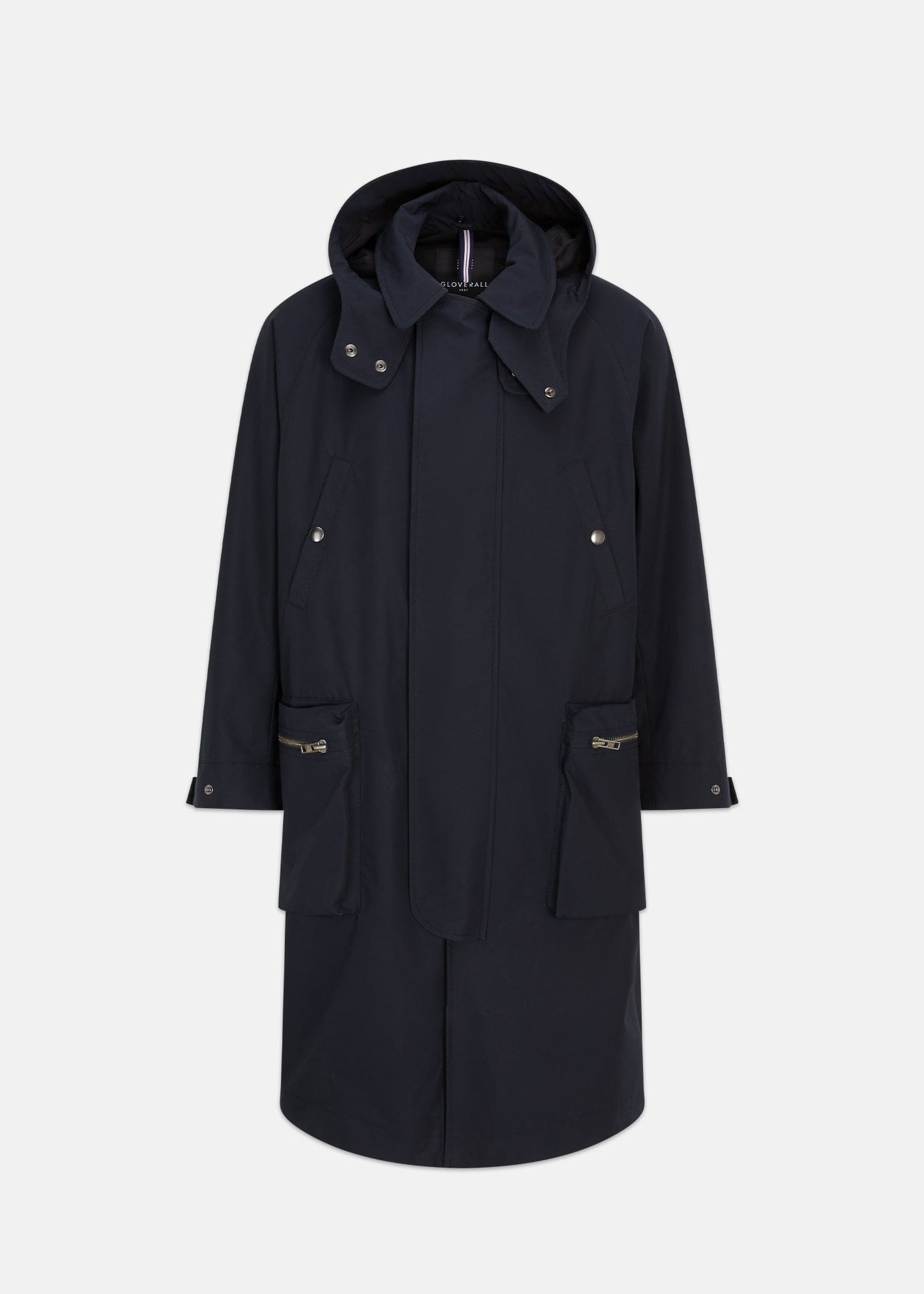 gloverall Men's Stanley Parka Black Navy