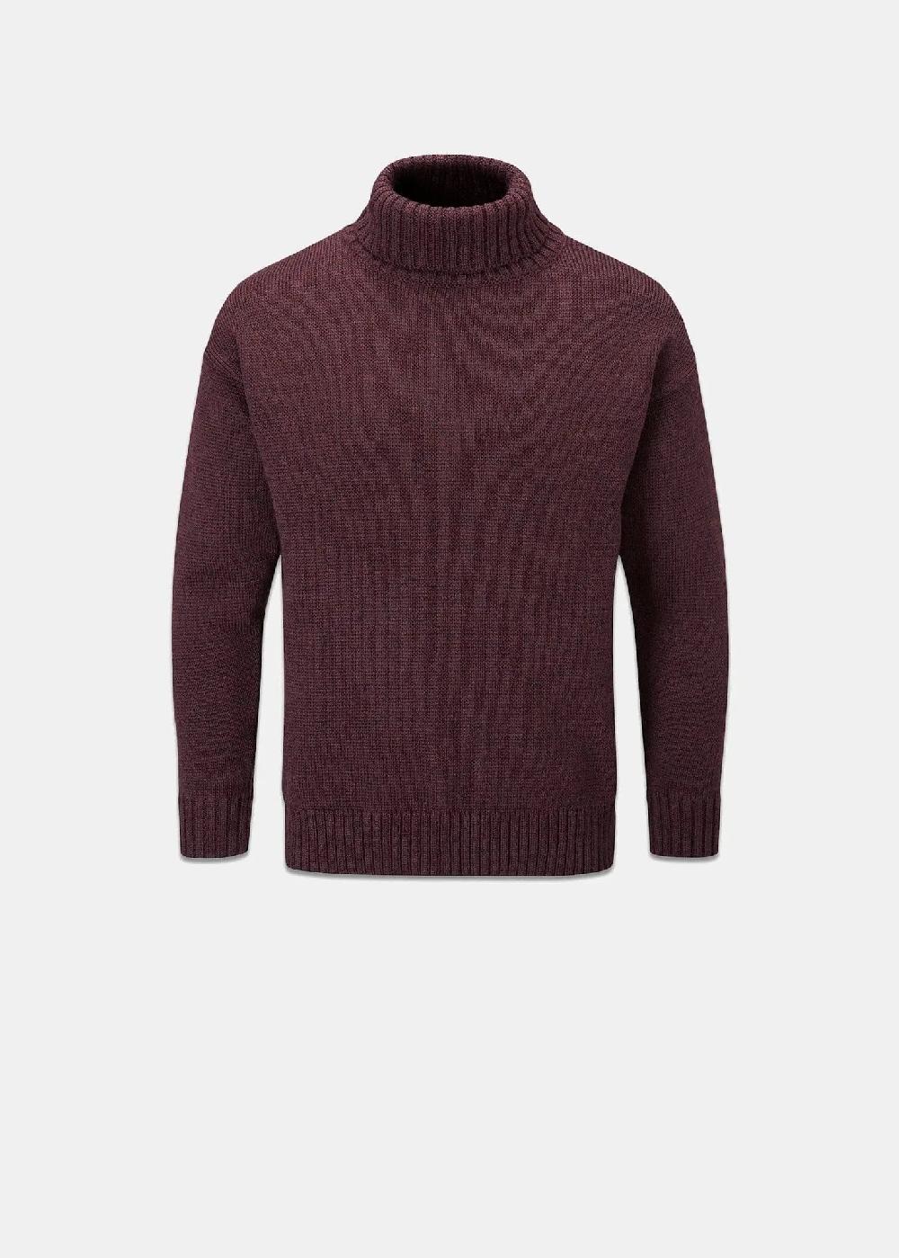 gloverall Men's Submariner Jumper Burgundy