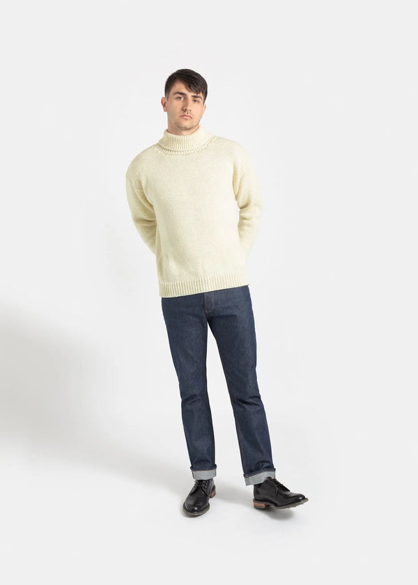 Gloverall Men's Submariner Jumper Ecru