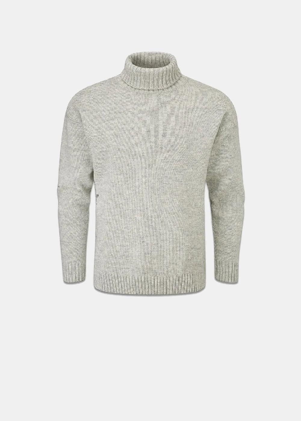 gloverall Men's Submariner Jumper Light Grey