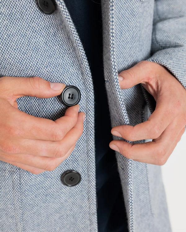 Gloverall Men's Textured Worker Blazer Light Blue