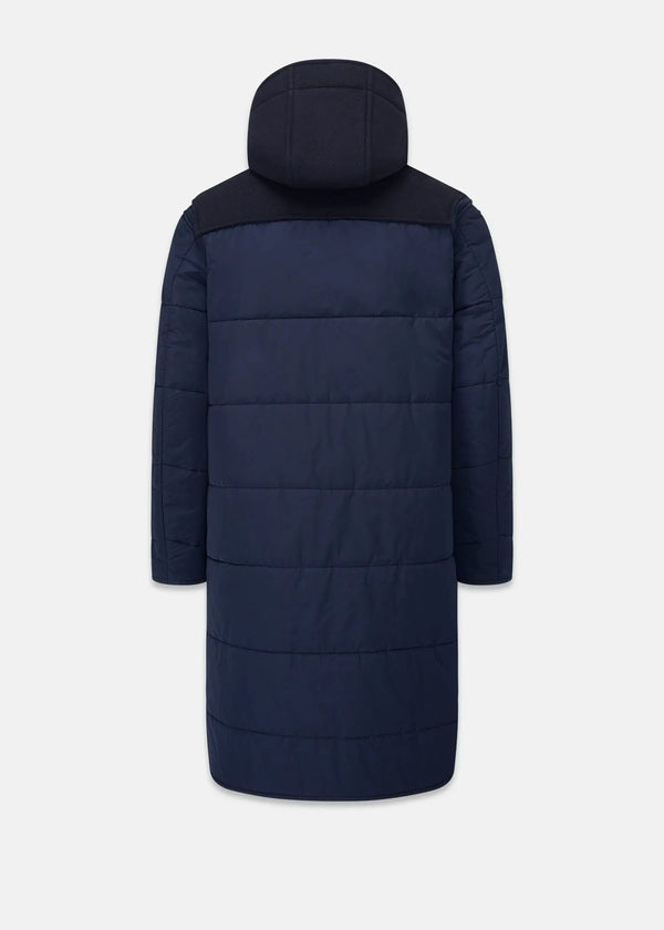 Gloverall Men's Thomas Puffa Duffle Coat Navy