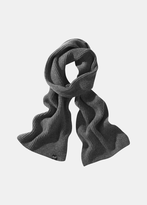 Gloverall Unisex Fisherman Scarf Grey