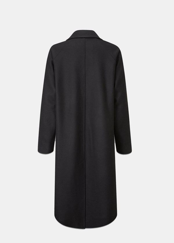 Gloverall Women's Chesterfield Overcoat Black