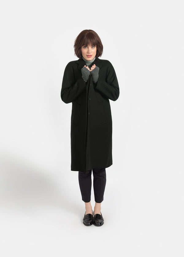 Gloverall Women's Chesterfield Overcoat Black