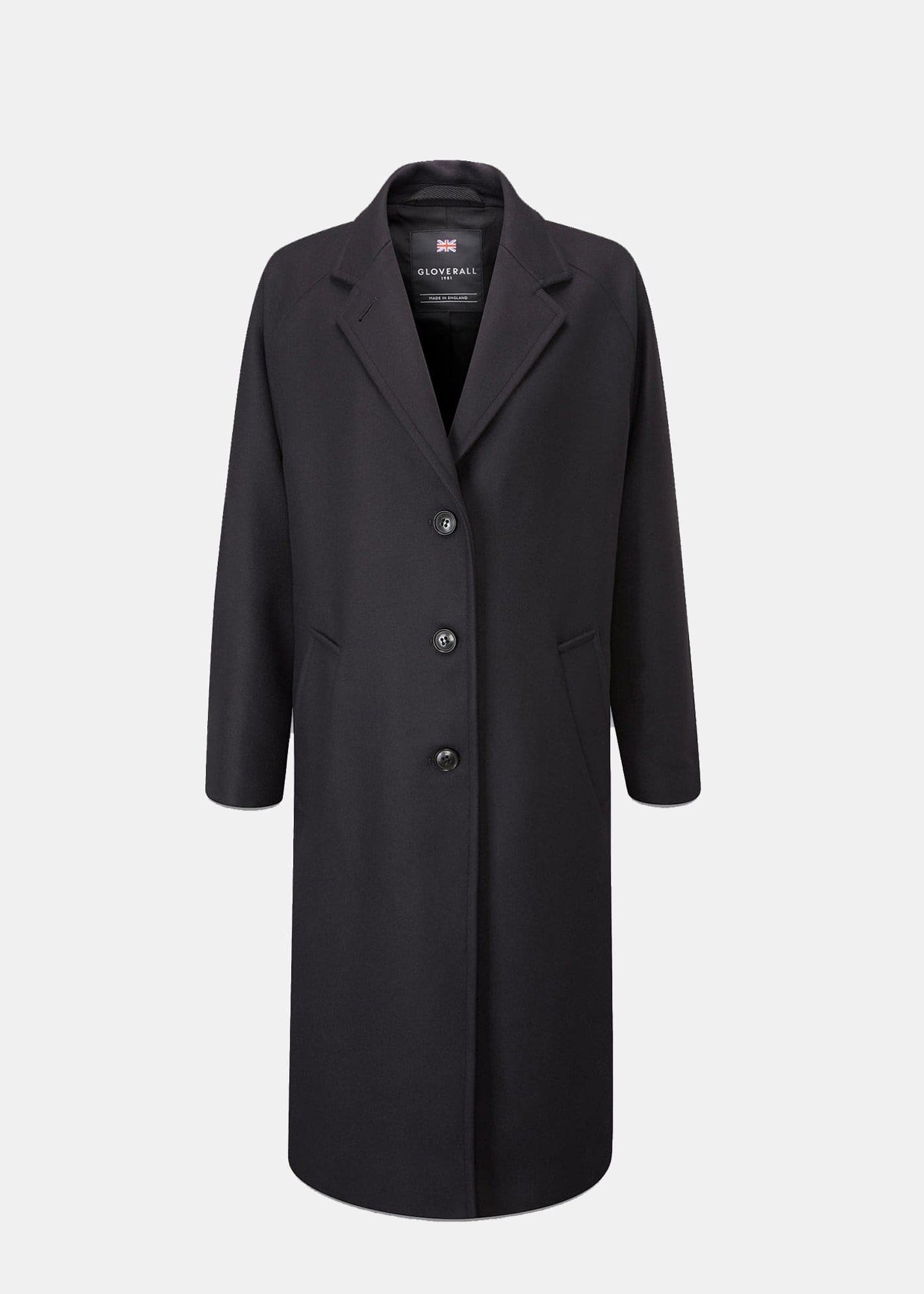 gloverall Women's Chesterfield Overcoat Navy