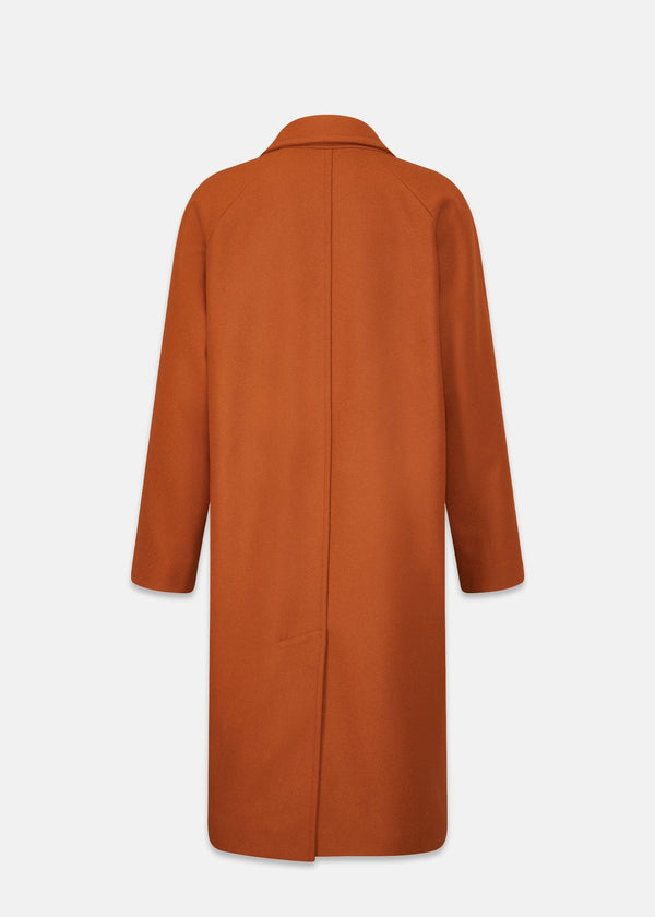 Gloverall Women's Chesterfield Overcoat Orange