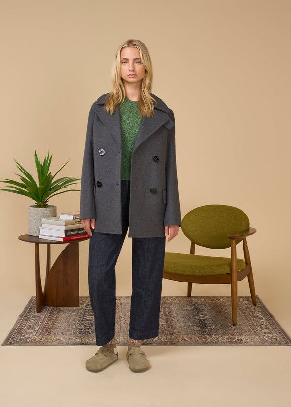 Gloverall Women's Clementine Peacoat Grey