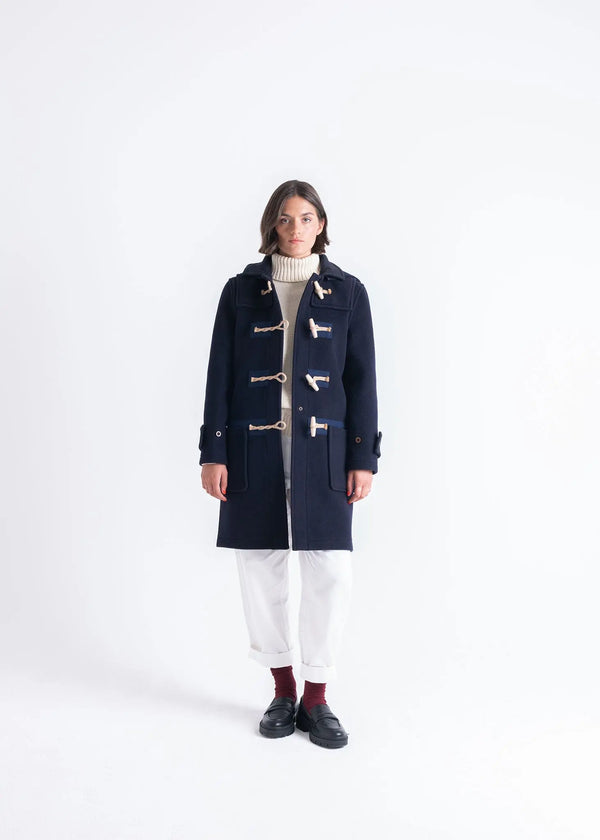 Gloverall Women's Collared Alison Duffle Coat Navy