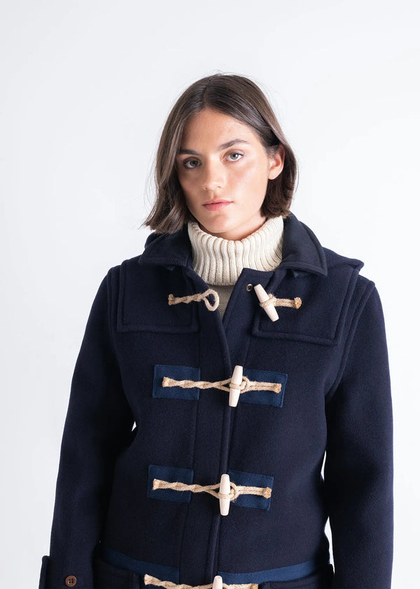Gloverall Women's Collared Alison Duffle Coat Navy
