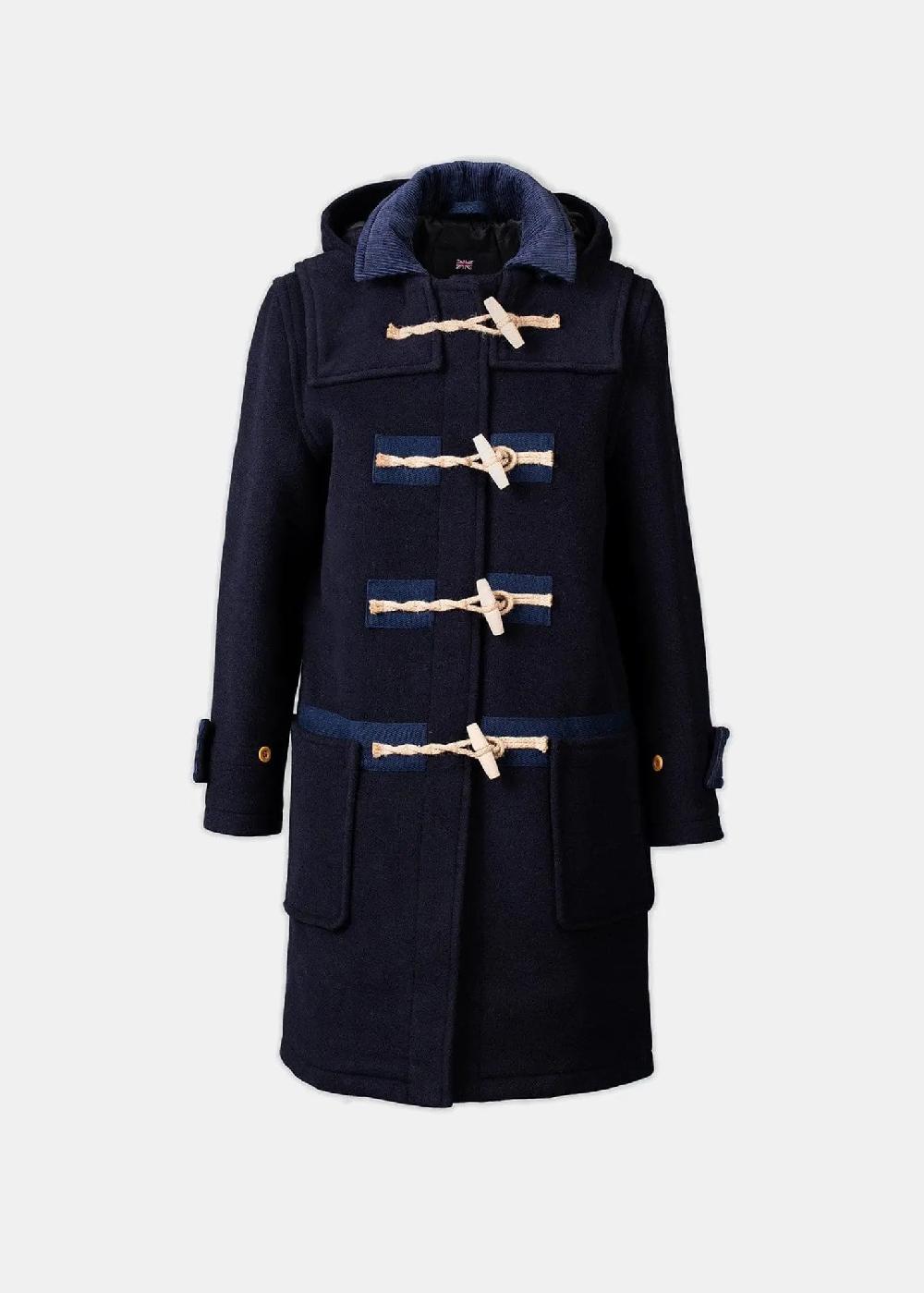 gloverall Women's Collared Alison Duffle Coat Navy