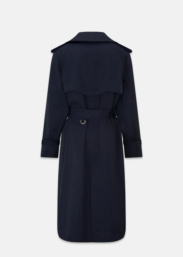 Gloverall Women's Darcy Trench Coat Navy