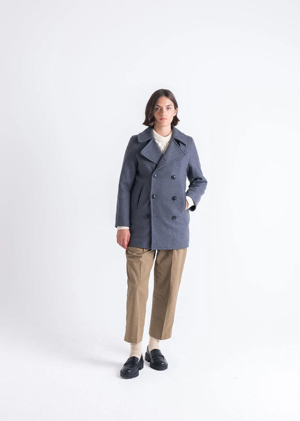 Gloverall Women's Ellen Peacoat Grey