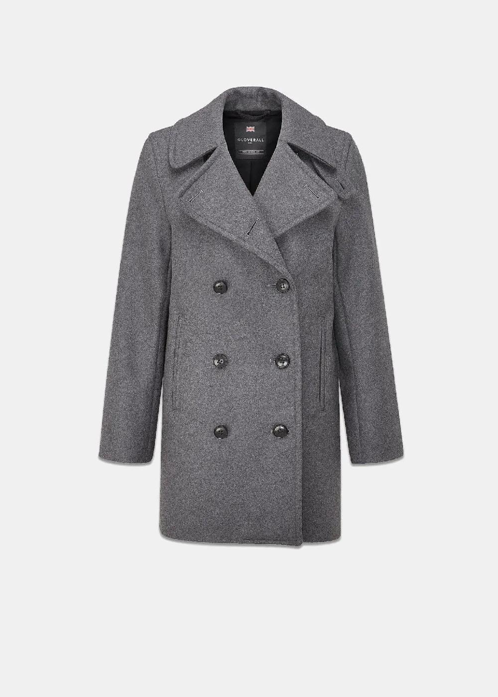 gloverall Women's Ellen Peacoat Grey