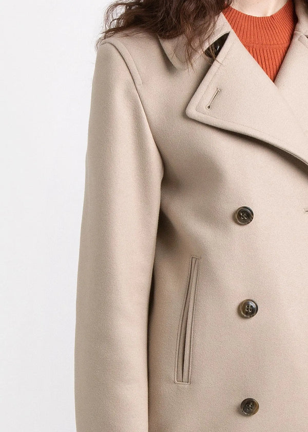 Gloverall Women's Ellen Peacoat Mink