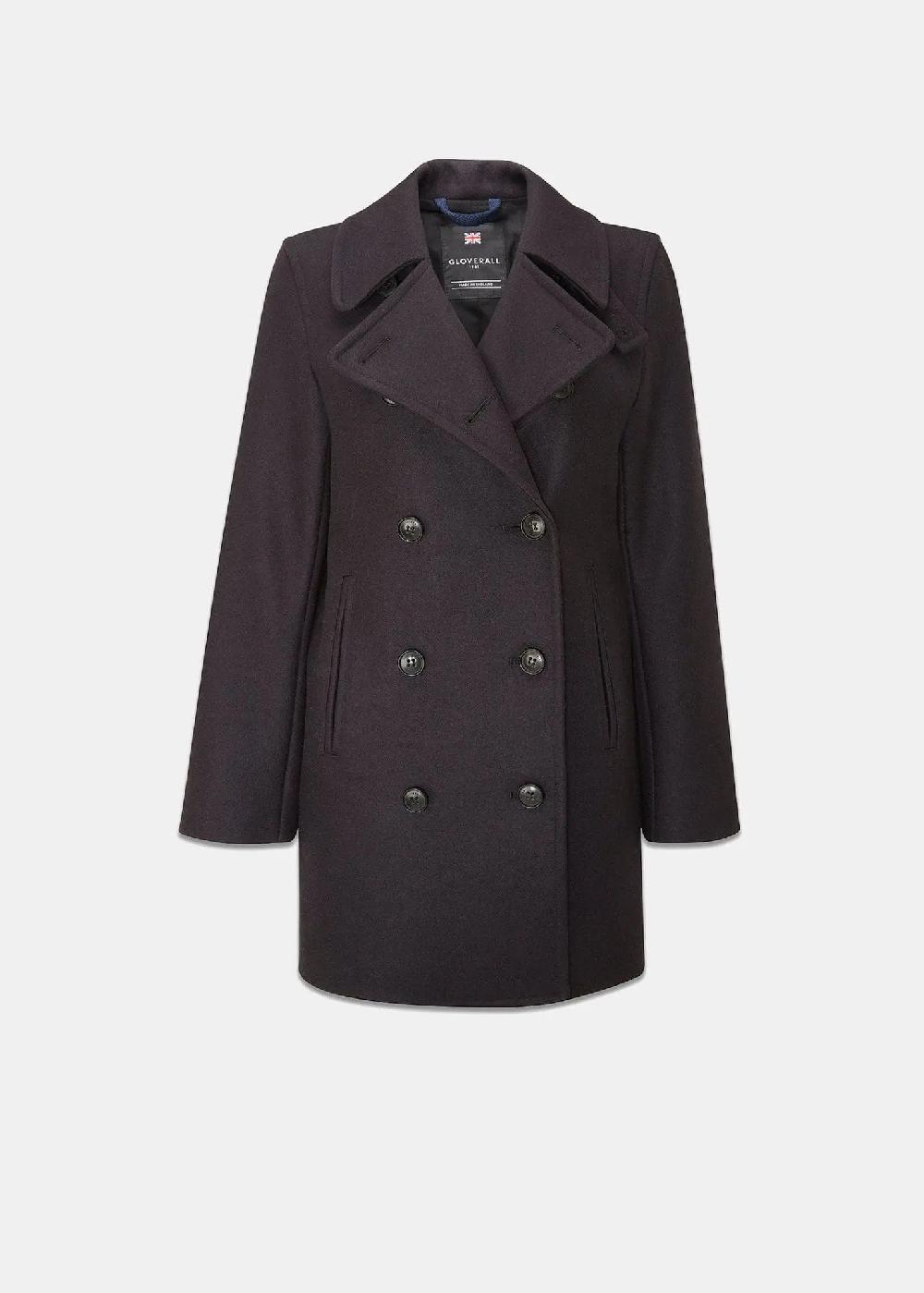gloverall Women's Ellen Peacoat Navy
