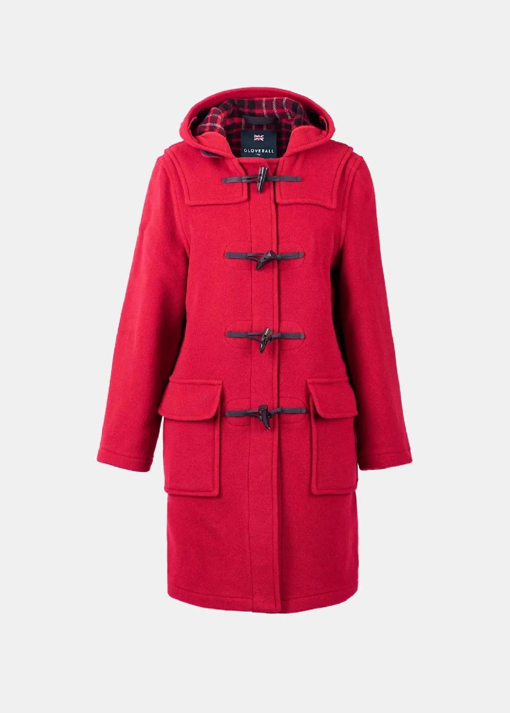 gloverall Women's Freda Duffle Coat Cranberry
