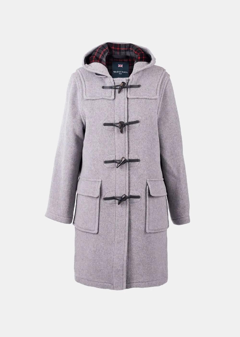 gloverall Women's Freda Duffle Coat Silver