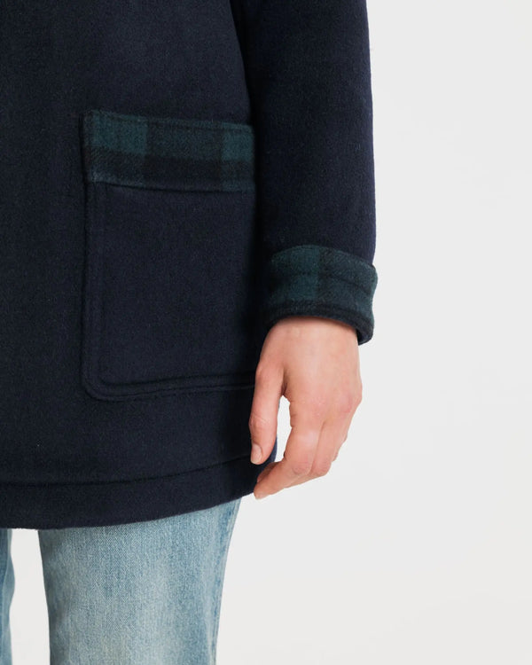 Gloverall Women's George Jacket Navy Black Watch