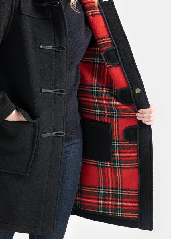 Gloverall Women's Morris Duffle Coat Black Stewart