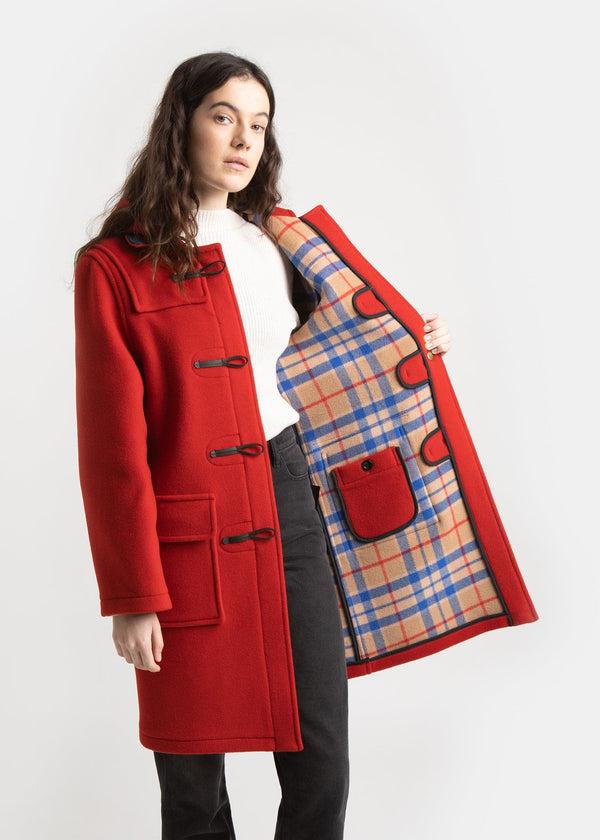 Gloverall Women's Morris Duffle Coat Red Thomson