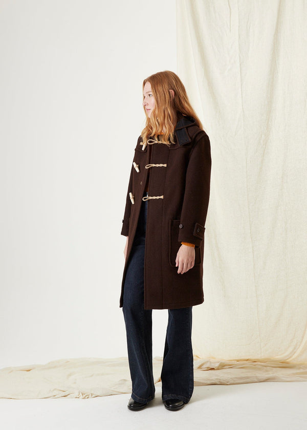 Gloverall Women's Original Monty Duffle Coat Brown