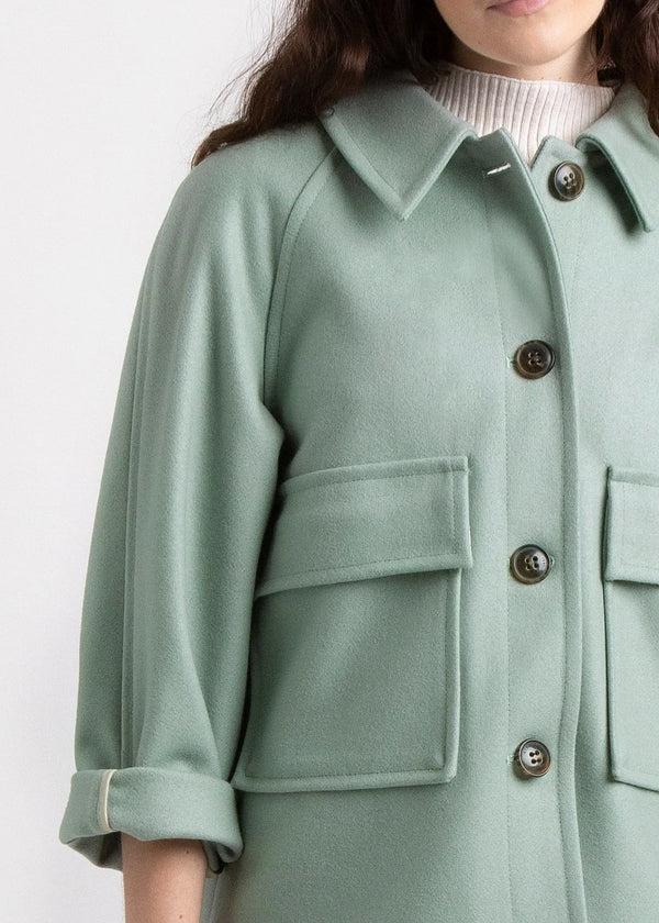 Gloverall Women's Shacket Sage