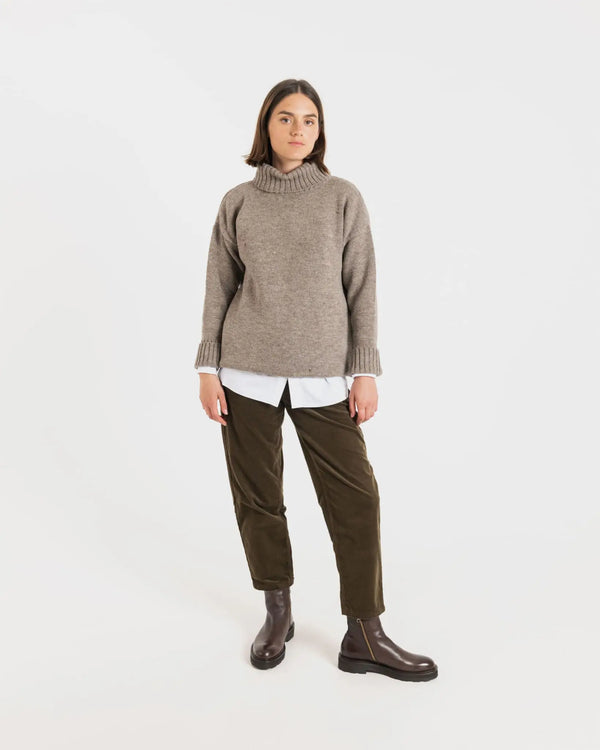 Gloverall Women's Submariner Jumper Mushroom