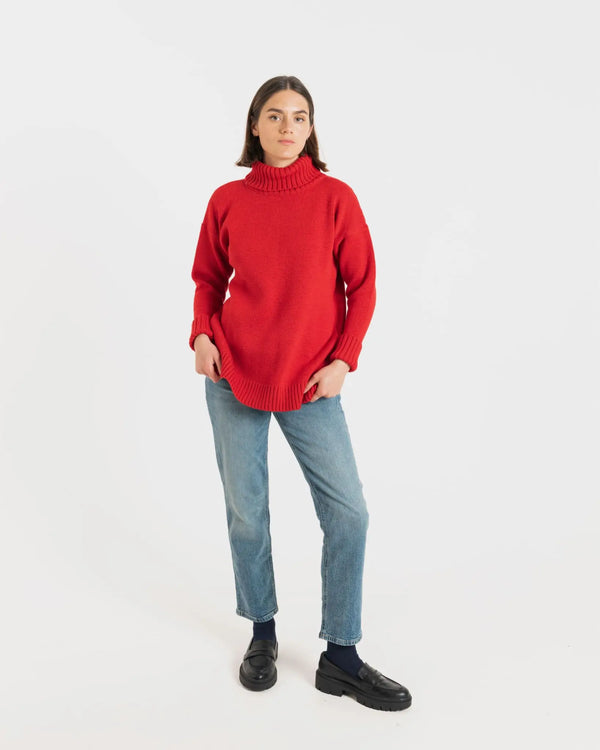 Gloverall Women's Submariner Jumper Red