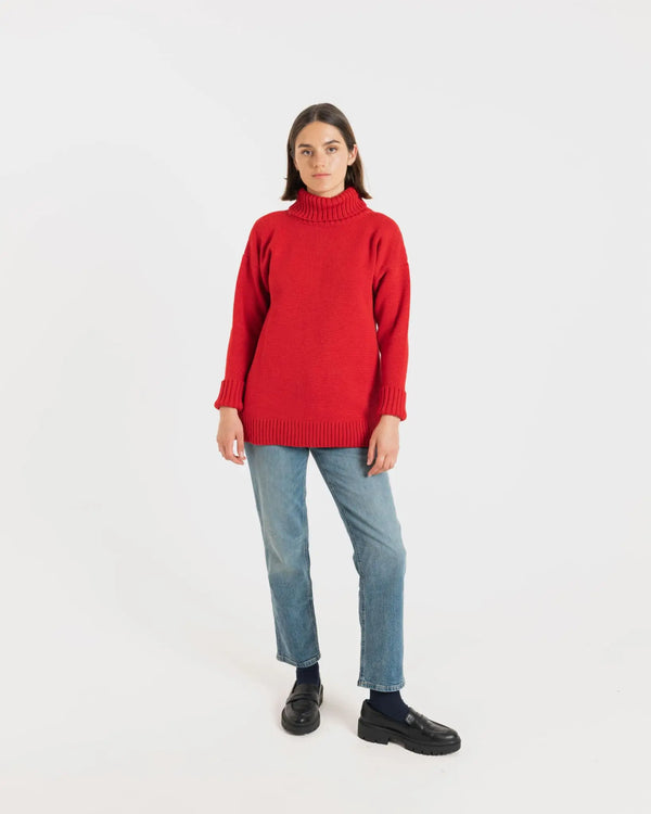 Gloverall Women's Submariner Jumper Red