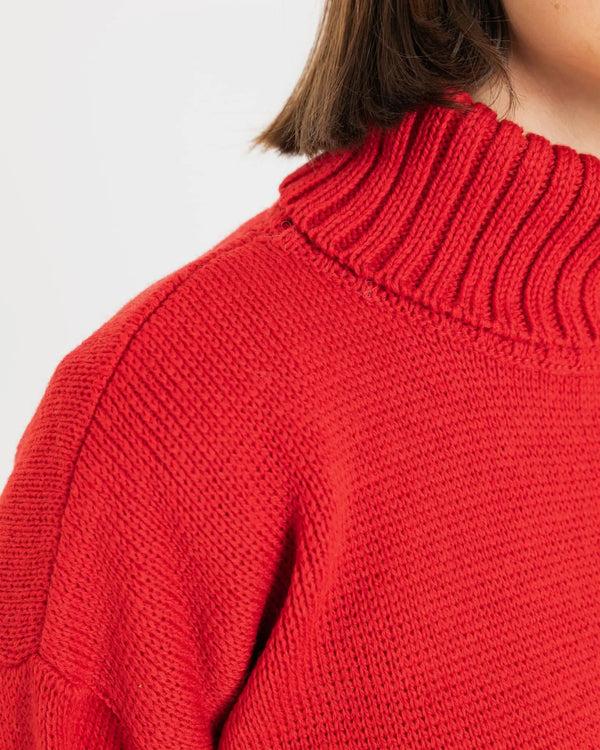 Gloverall Women's Submariner Jumper Red