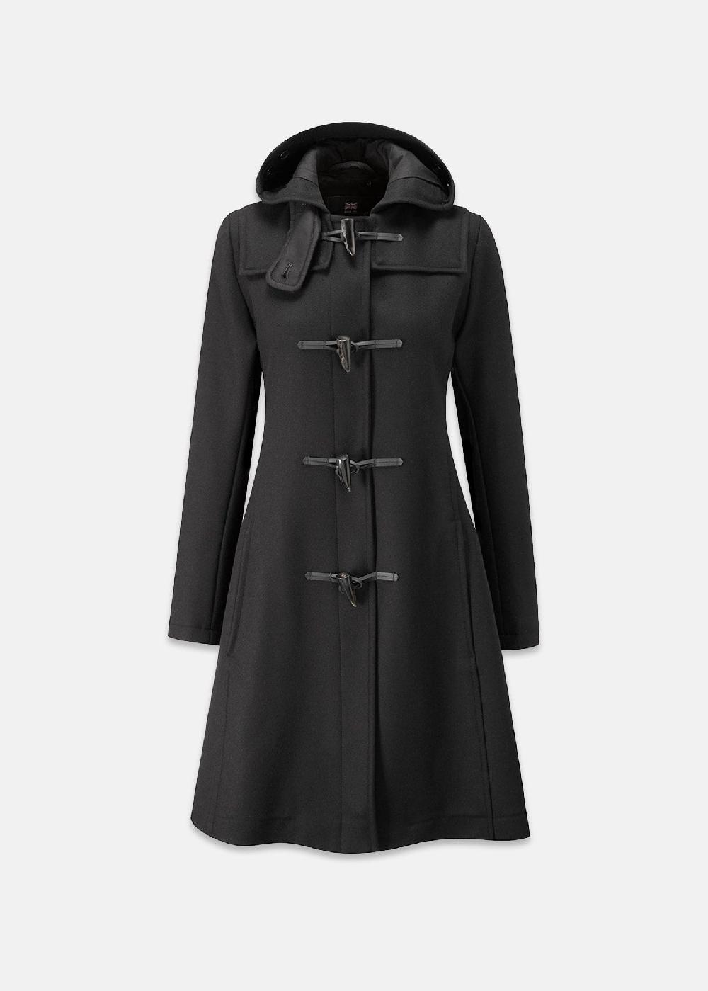 gloverall Women's Swing Duffle Coat Black