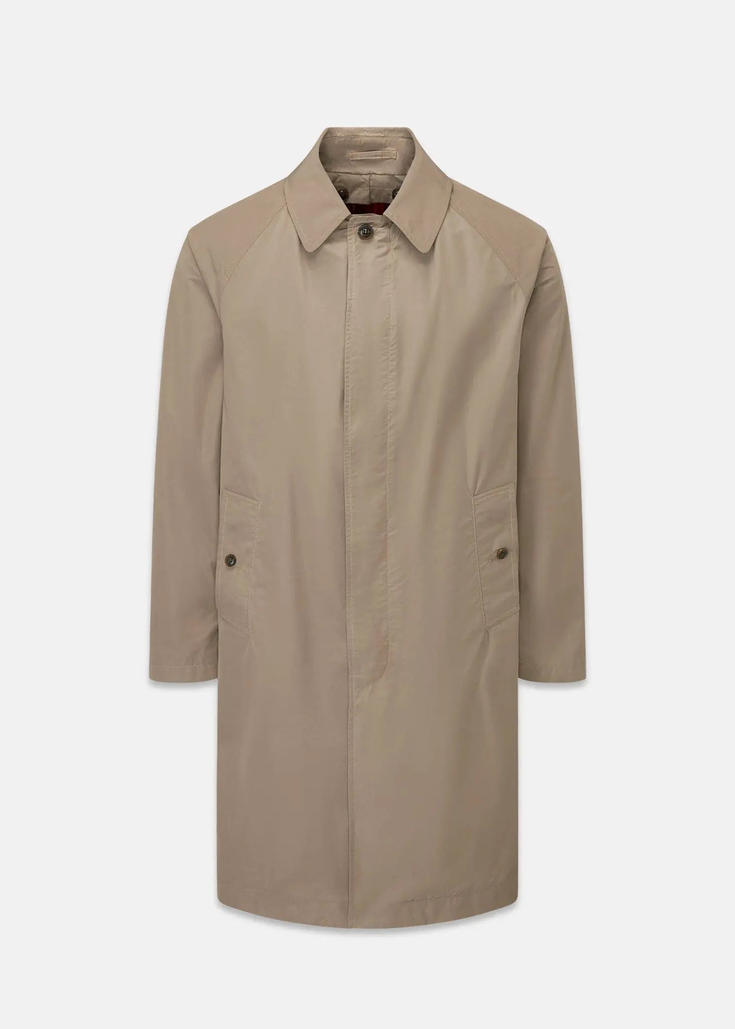 gloverall Men's Blake Raincoat with Detachable Warmer Beige