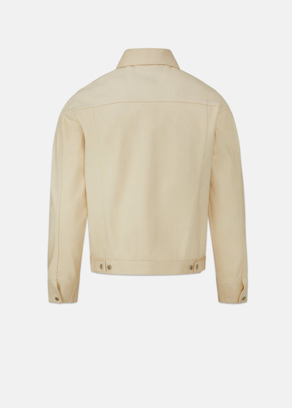 Gloverall Men's Dawson Denim Type II Jacket Raw Ecru