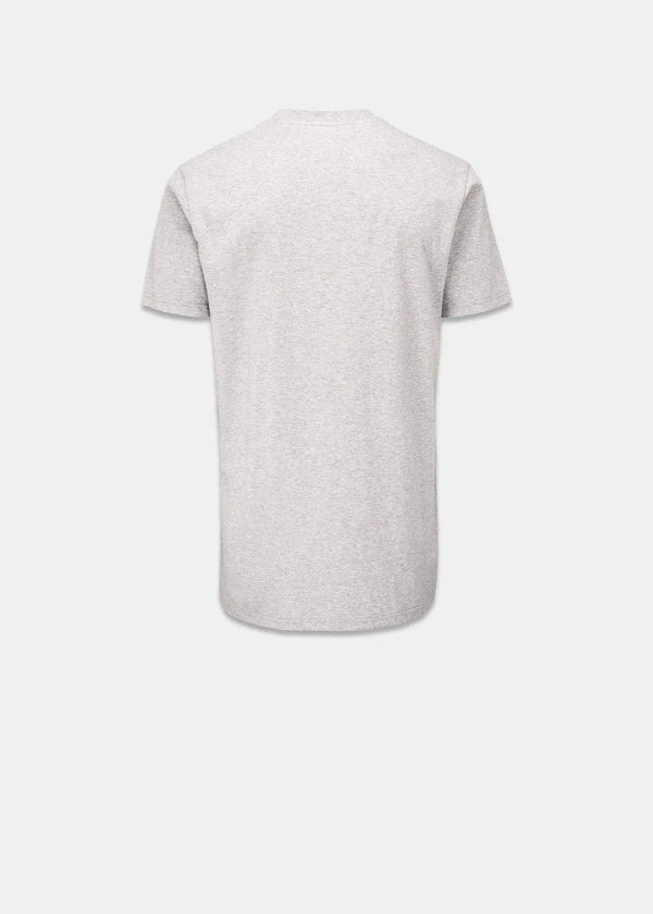 Gloverall Men's Embroidered Organic Cotton T-Shirt Grey