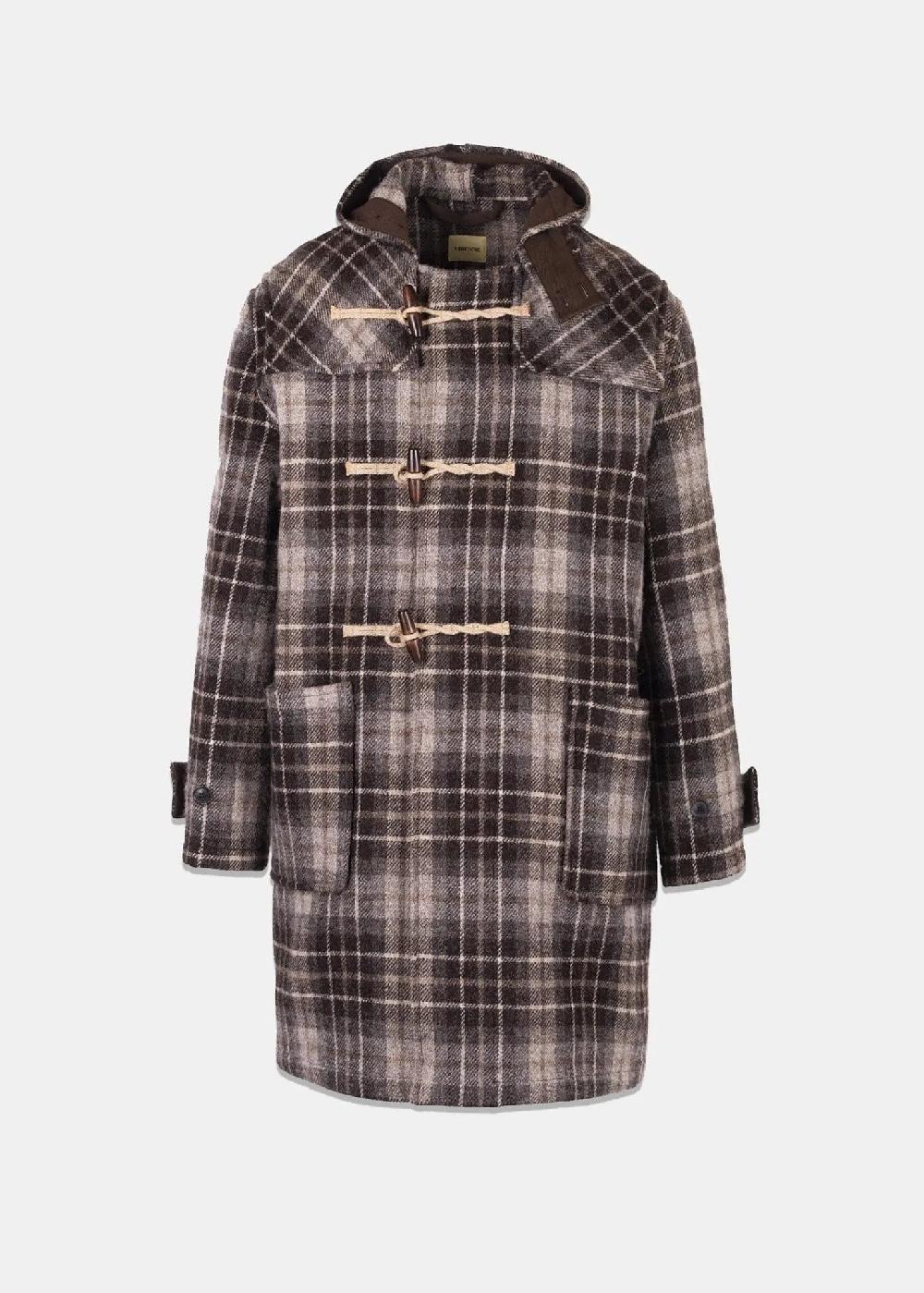 gloverall Men's Gloverall x De Bonne Facture Original Monty Duffle Coat Check
