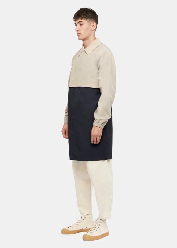 Gloverall Men's Gloverall X Les Basics Le Car Coat Navy