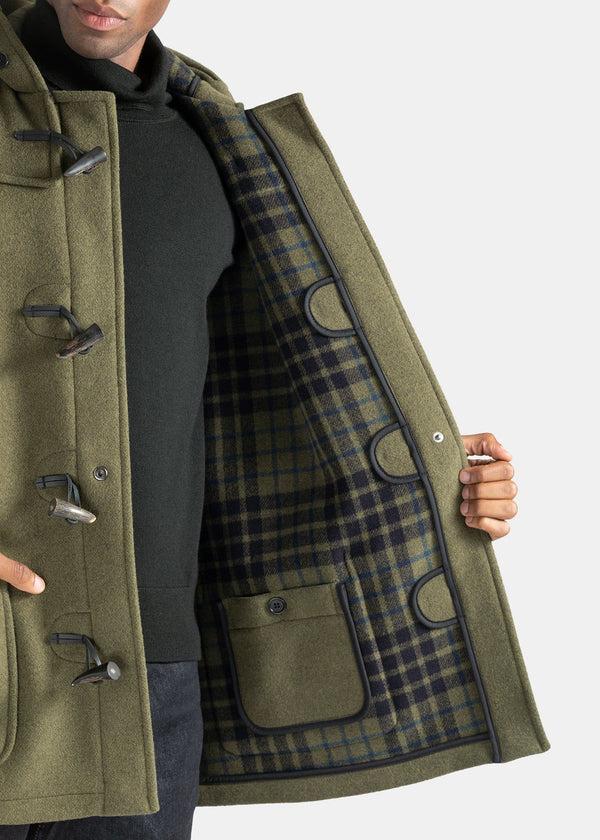 Gloverall Men's Mid-Length Morris Duffle Coat Loden