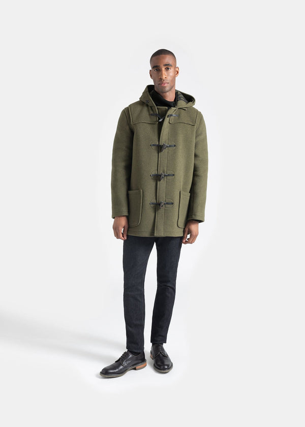 Gloverall Men's Mid-Length Morris Duffle Coat Loden