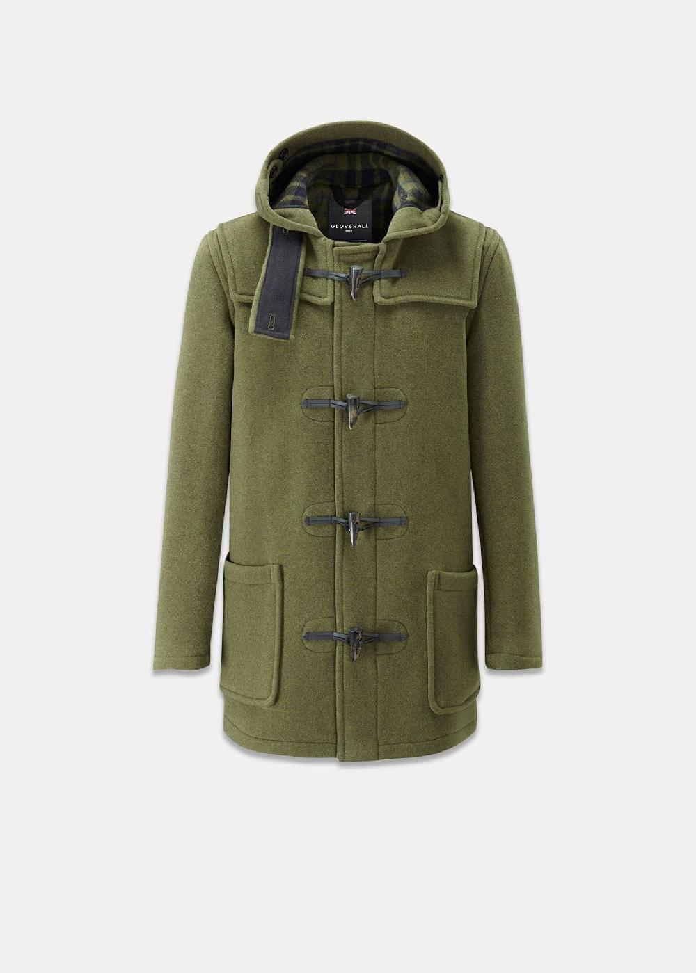 gloverall Men's Mid-Length Morris Duffle Coat Loden
