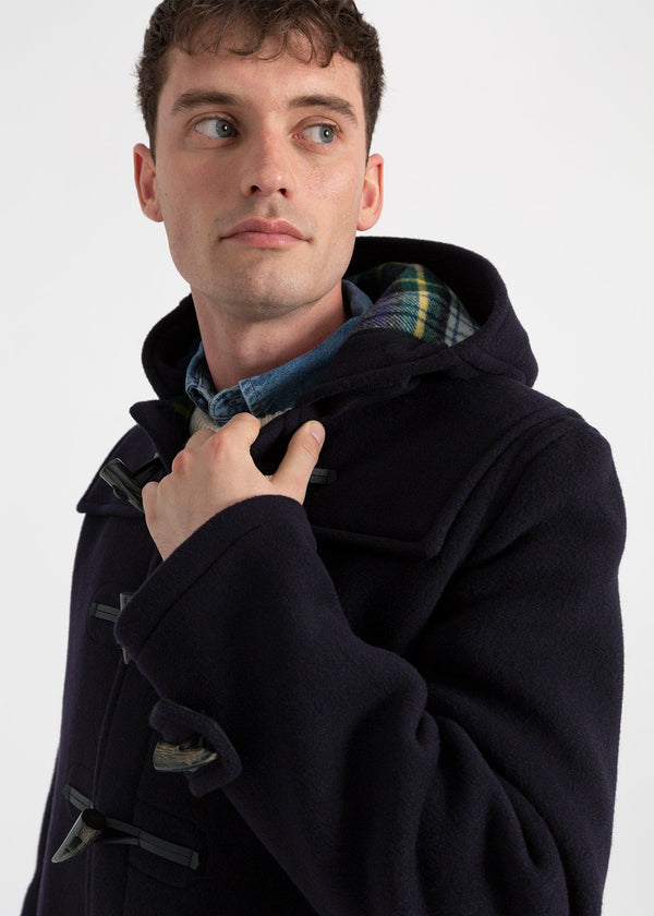 Gloverall Men's Morris Duffle Coat Navy Dress Gordon