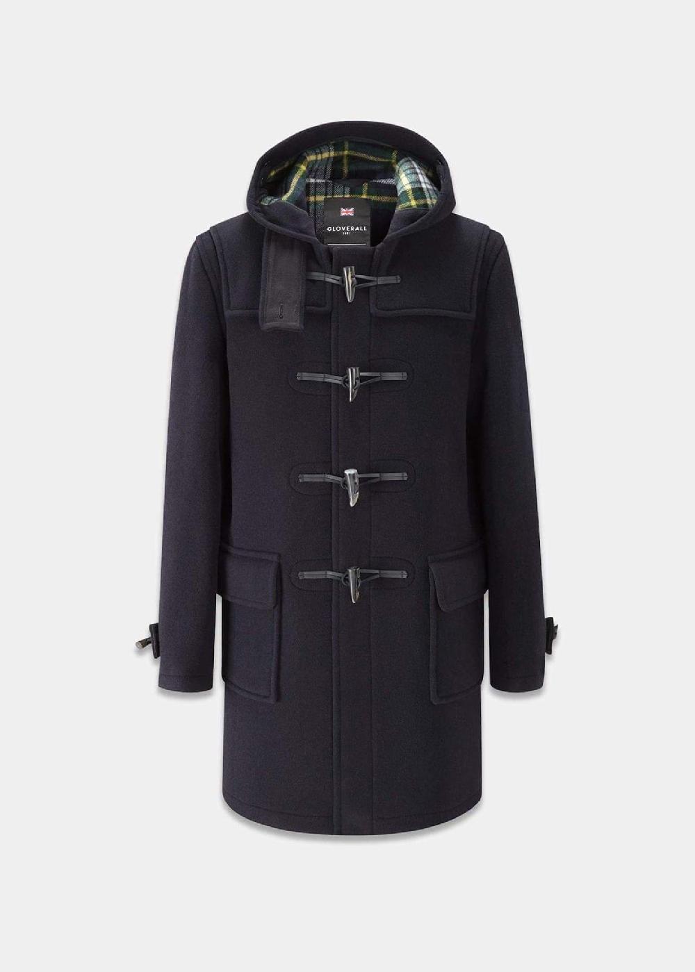 gloverall Men's Morris Duffle Coat Navy Dress Gordon