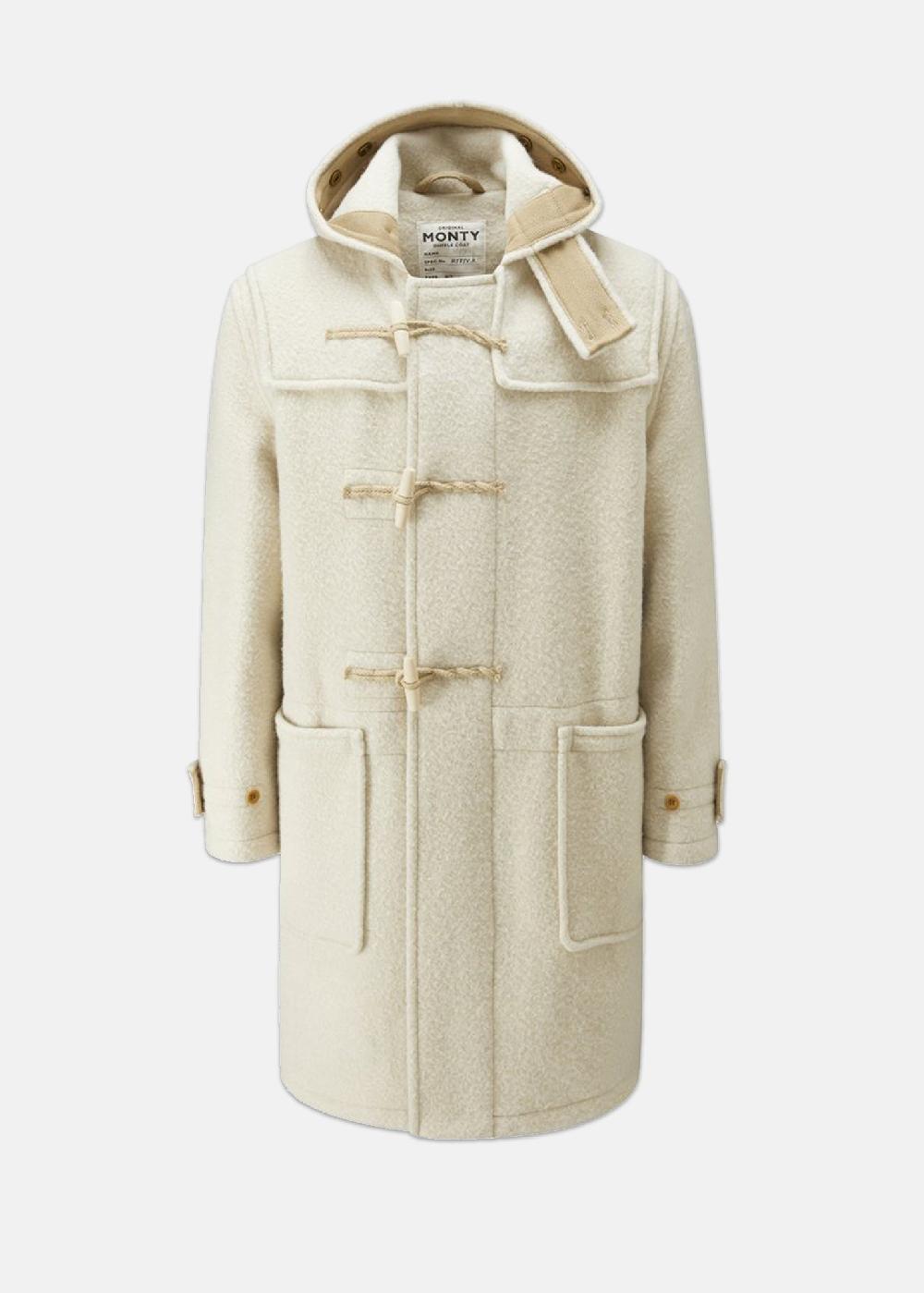 gloverall Men's Original Monty Duffle Coat Arctic White