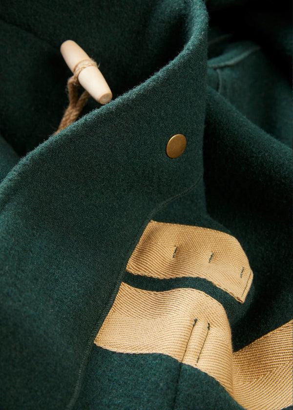 Gloverall Men's Original Monty Duffle Coat Pine Green