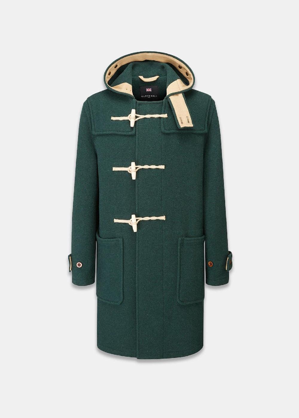 gloverall Men's Original Monty Duffle Coat Pine Green