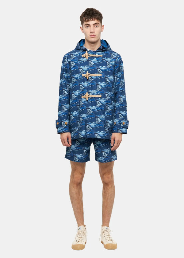 Gloverall Men's Riz X Gloverall Mid-Length Monty Duffle Coat Wave