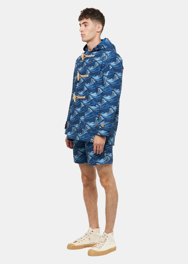 Gloverall Men's Riz X Gloverall Mid-Length Monty Duffle Coat Wave