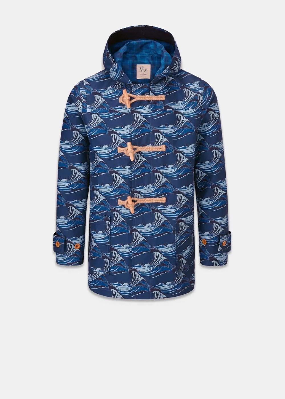 gloverall Men's Riz x Gloverall Mid-Length Monty Duffle Coat Wave