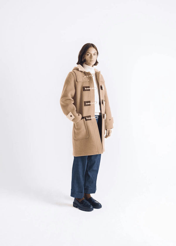 Gloverall Women's Collared Alison Duffle Coat Camel