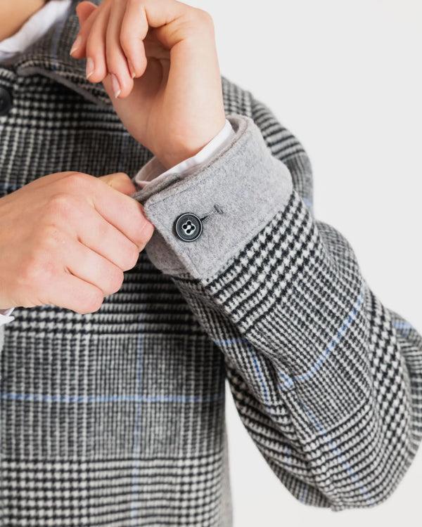 Gloverall Women's George Jacket Prince Of Wales Silver